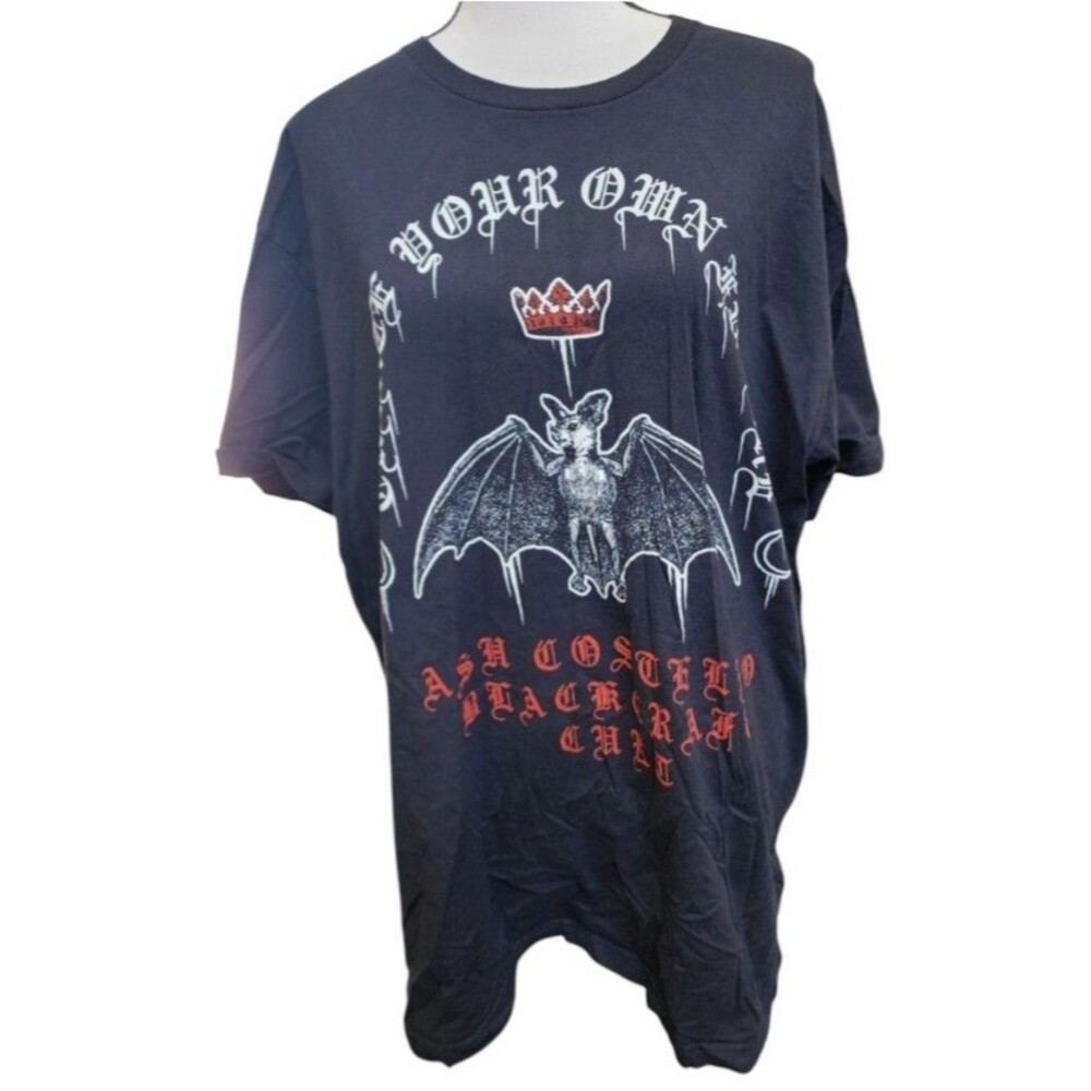 Blackcraft Cult Bat Tee Size Large Punk Goth Horror